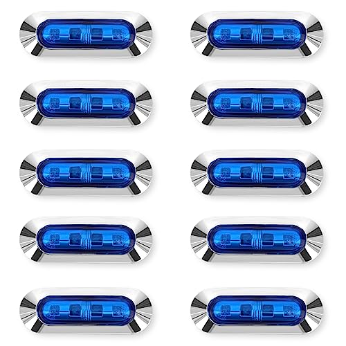 Amazon.co.jp: LED 4連 カラーレンズ 10個セット 12V 24V 高輝度 小型